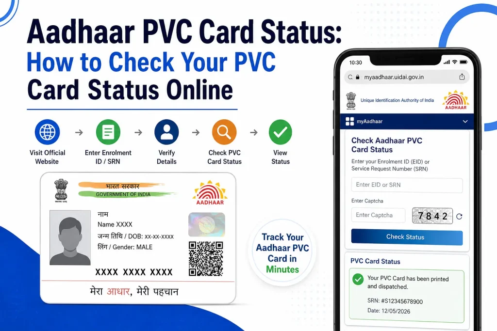 Aadhaar PVC Card Status – How to Check Your PVC Card Status Online