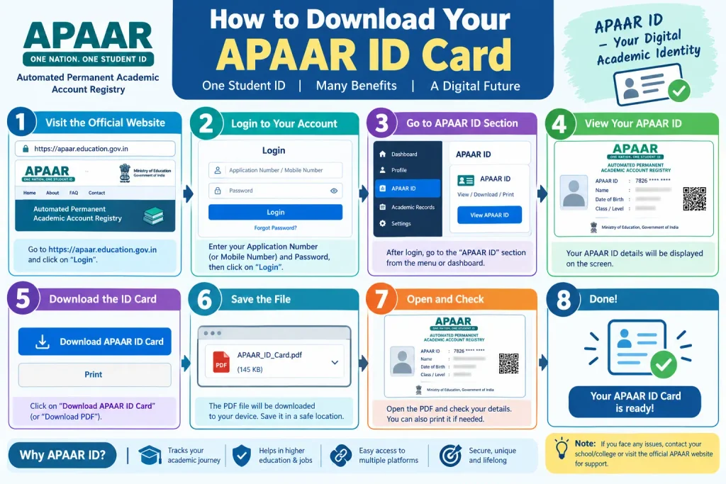 APAAR ID Card 2026: Create & Download