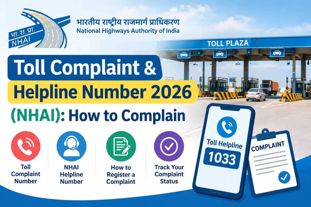 NHAI Toll Complaint and Helpline Number 1033 Guide