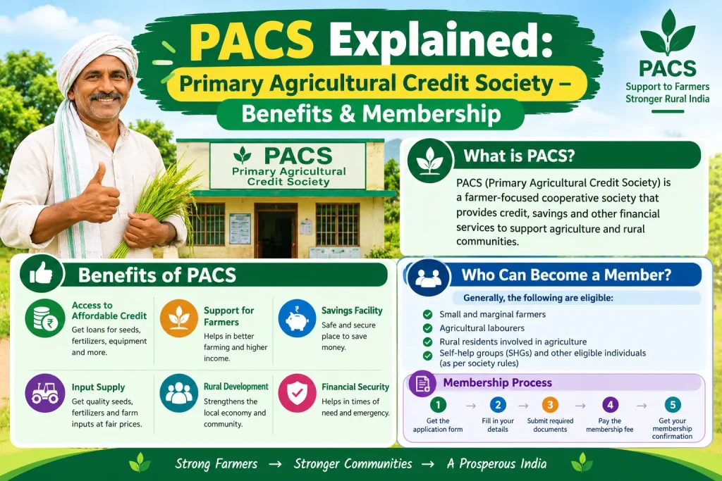 PACS Explained: Primary Agricultural Credit Society Benefits and Membership