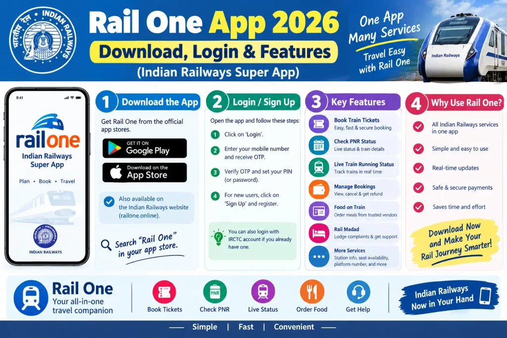 Rail One App 2026 Download, Login and Features