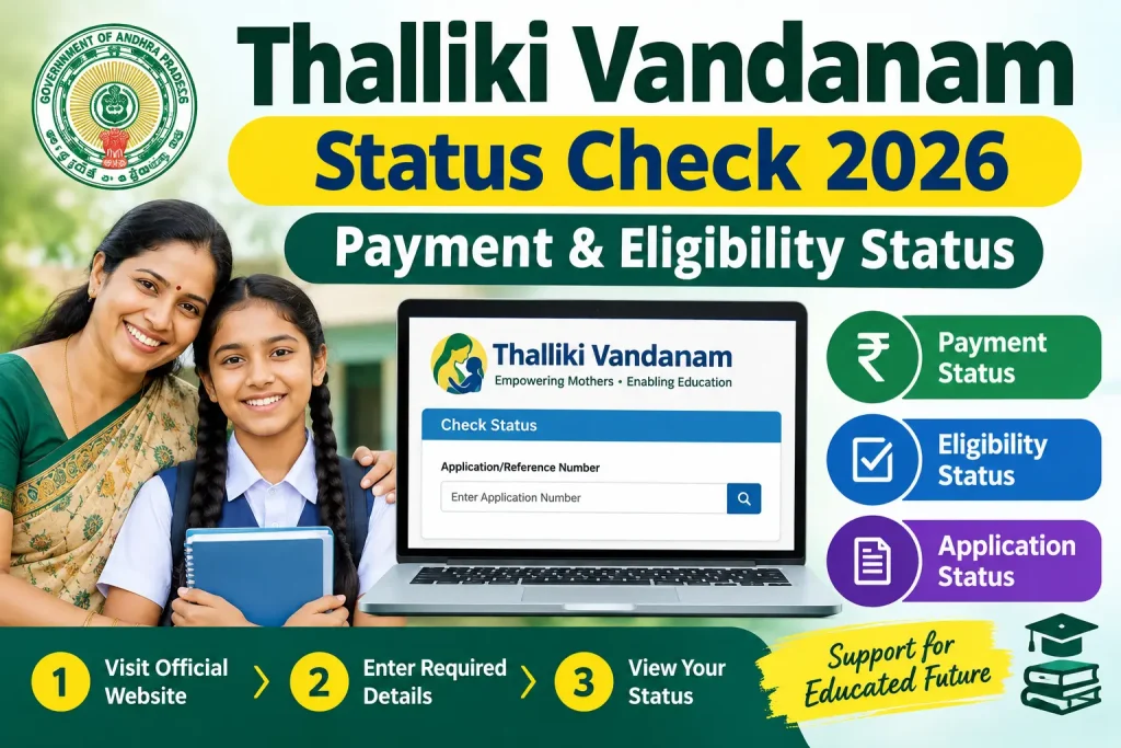 Thalliki Vandanam Status Check 2026 – Payment and Eligibility Status